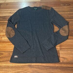 Lauren Ralph Lauren patch work long sleeve shirt‎ woman's small